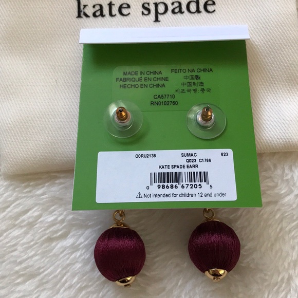 NWT Kate Spade bon bon earrings - Picture 3 of 4