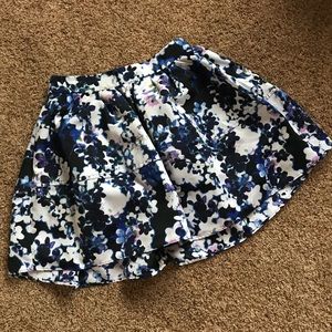 Express high waisted floral skirt