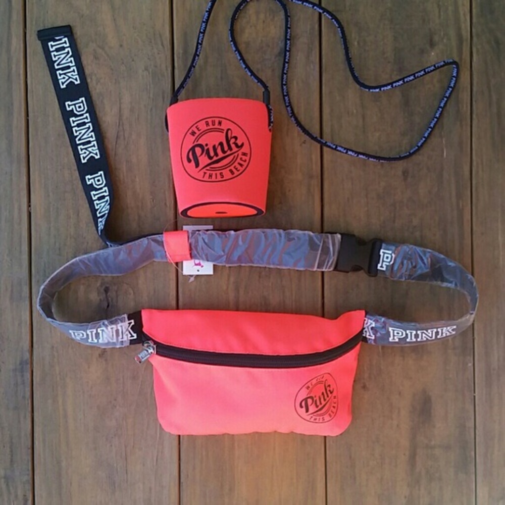 Fanny pack with matching koozie