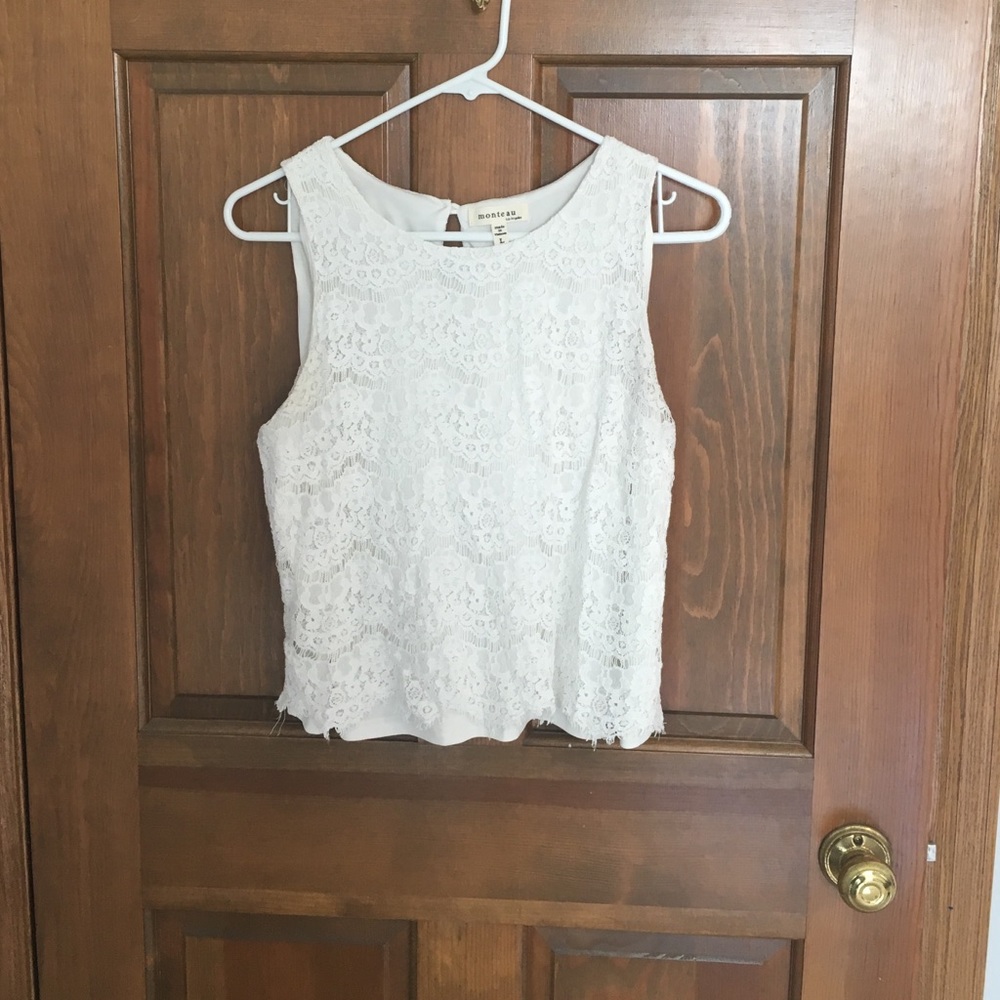 White lace top