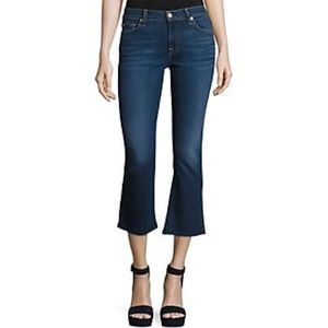 7 for all mankind A Pocket Cropped Jeans in Blue