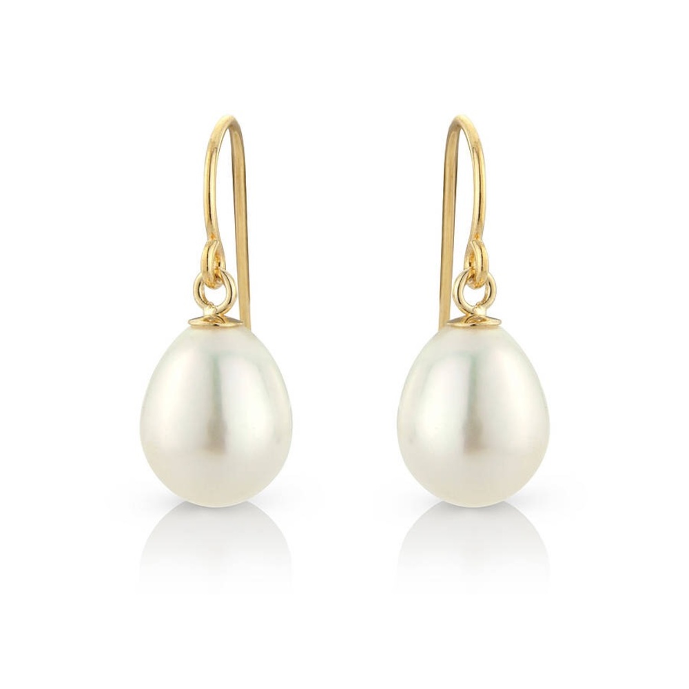 Freshwater pearl drop earrings