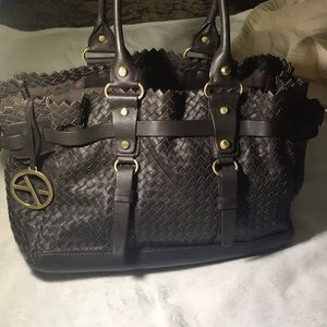 Francesco Biasia chocolate leather purse