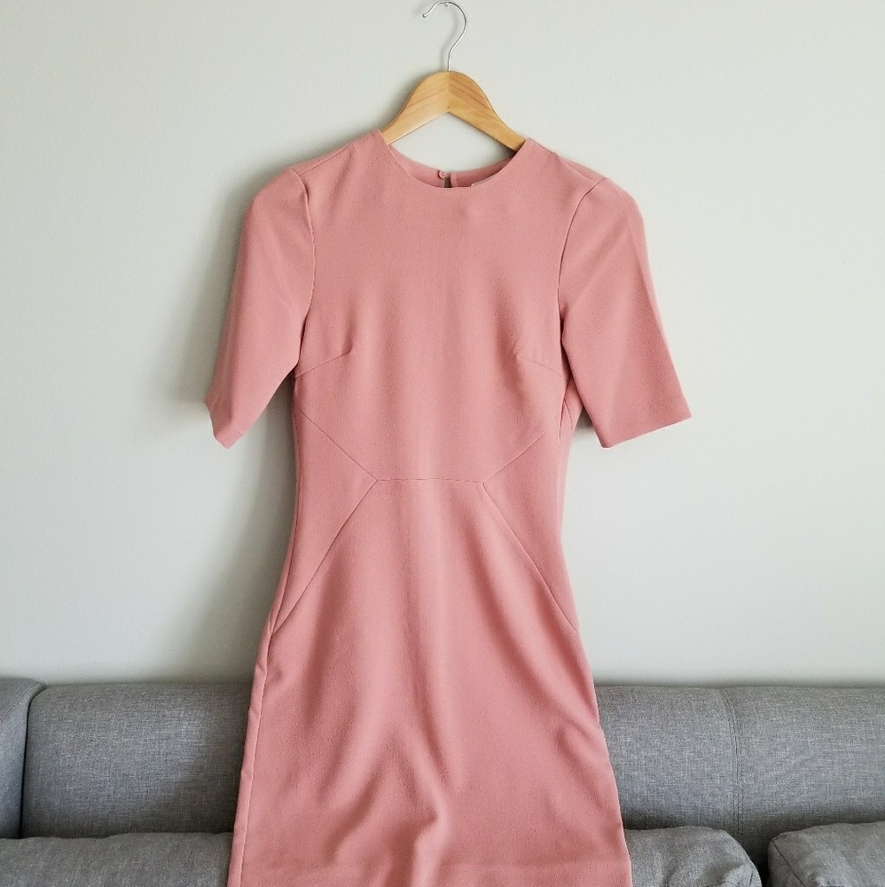 H&M pink dress with open back. Never worn
