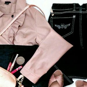 Rue 21 Jackets & Coats - Rose Pink Leather Faux Moto Jacket Rue 21 Jackets & Coats - Rose Pink Leather Faux Moto Jacket