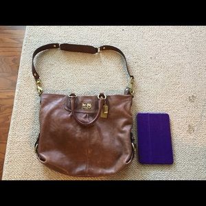 Beautiful brown leather Coach bag
