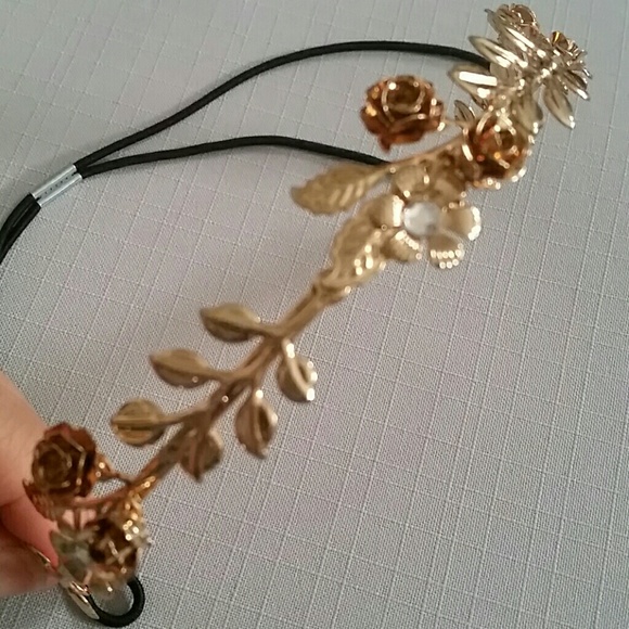Gold/Rose Gold Crystal Headband main image 5