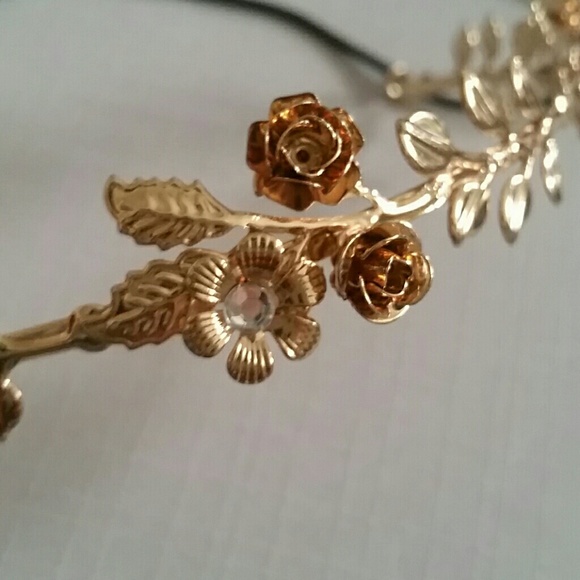 Gold/Rose Gold Crystal Headband main image 6