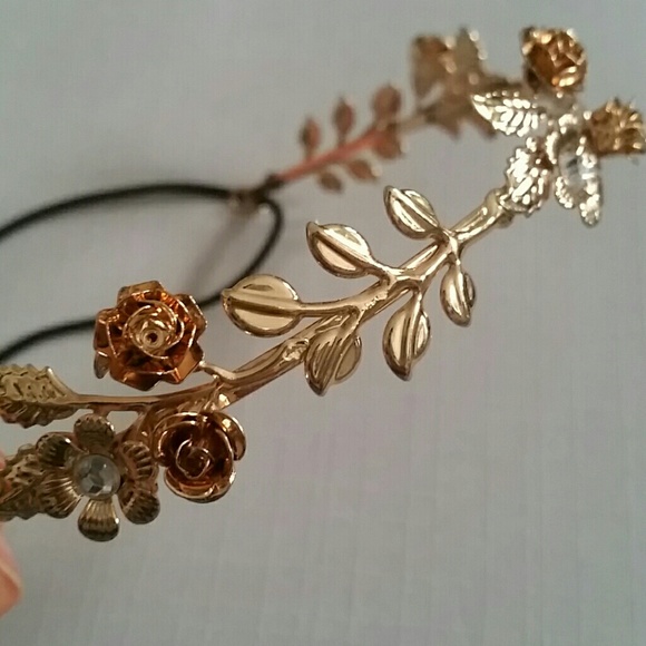 Gold/Rose Gold Crystal Headband main image 4