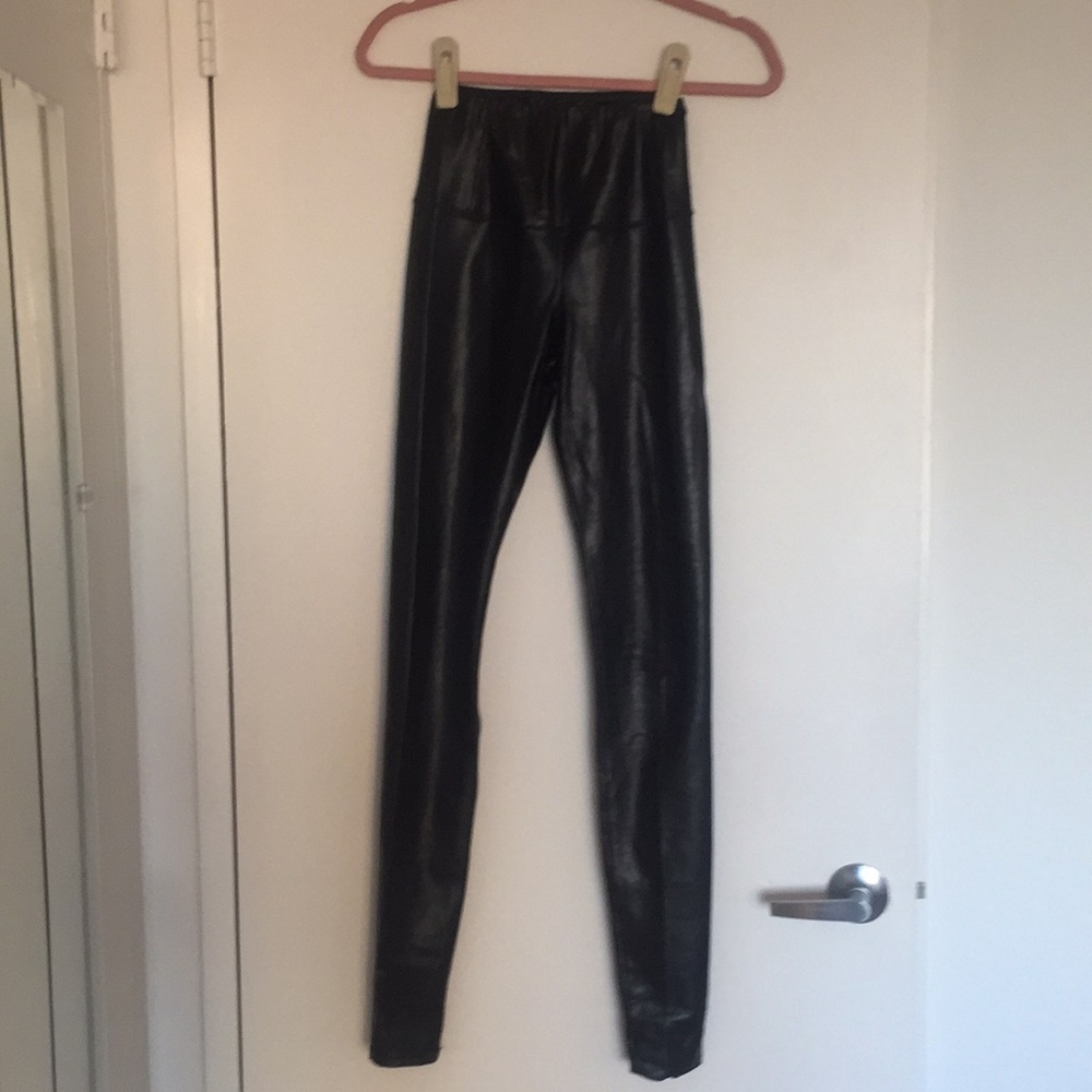 Aritzia Daria Black Vegan Leather Leggings