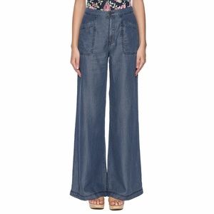 Lush High Waisted Wide Leg Jeans