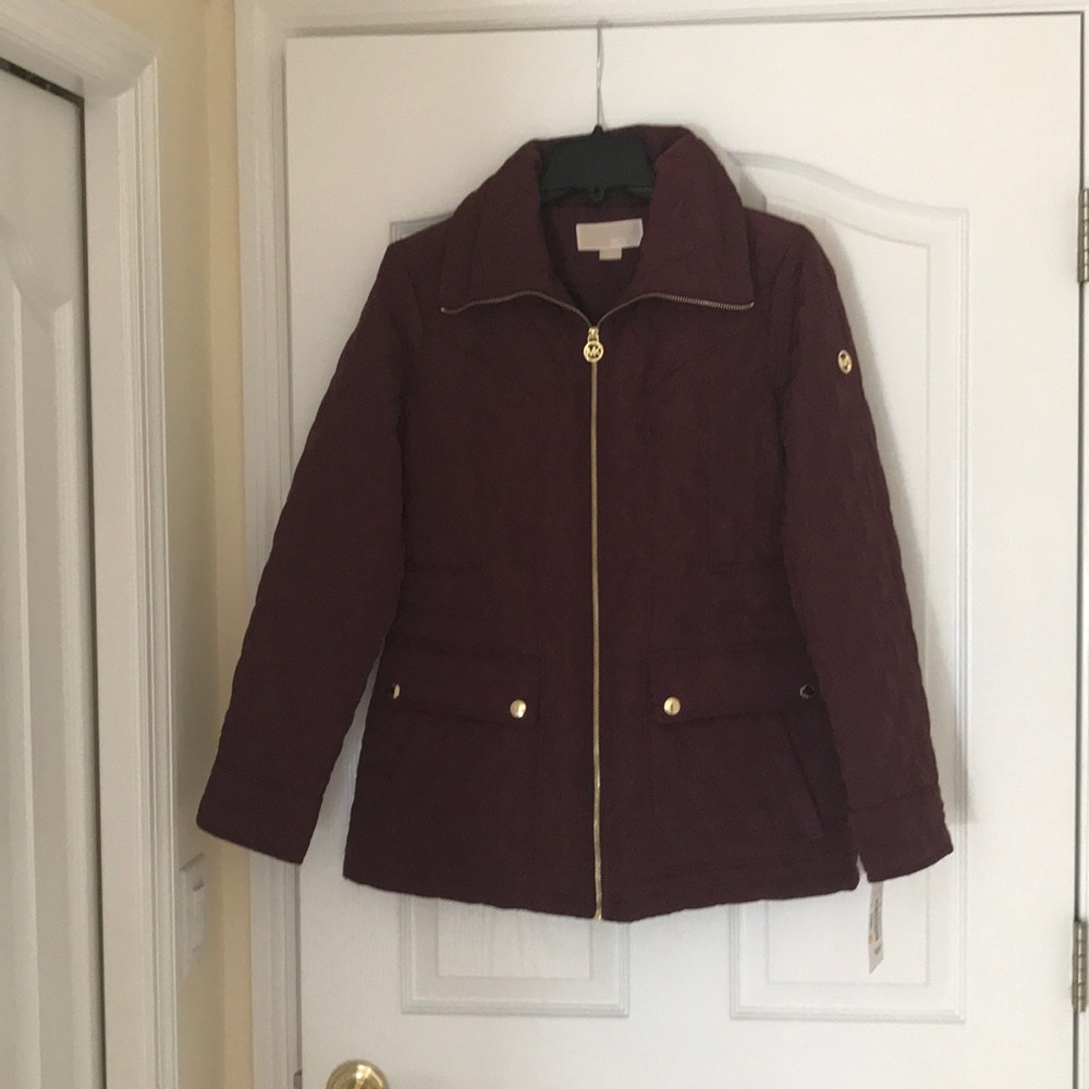 NWT, Michael Kors, diamond quilted coat, M