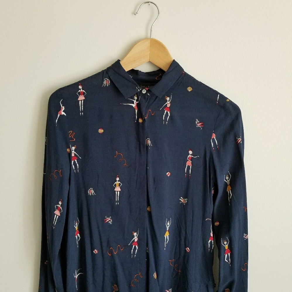 Zara navy shirt