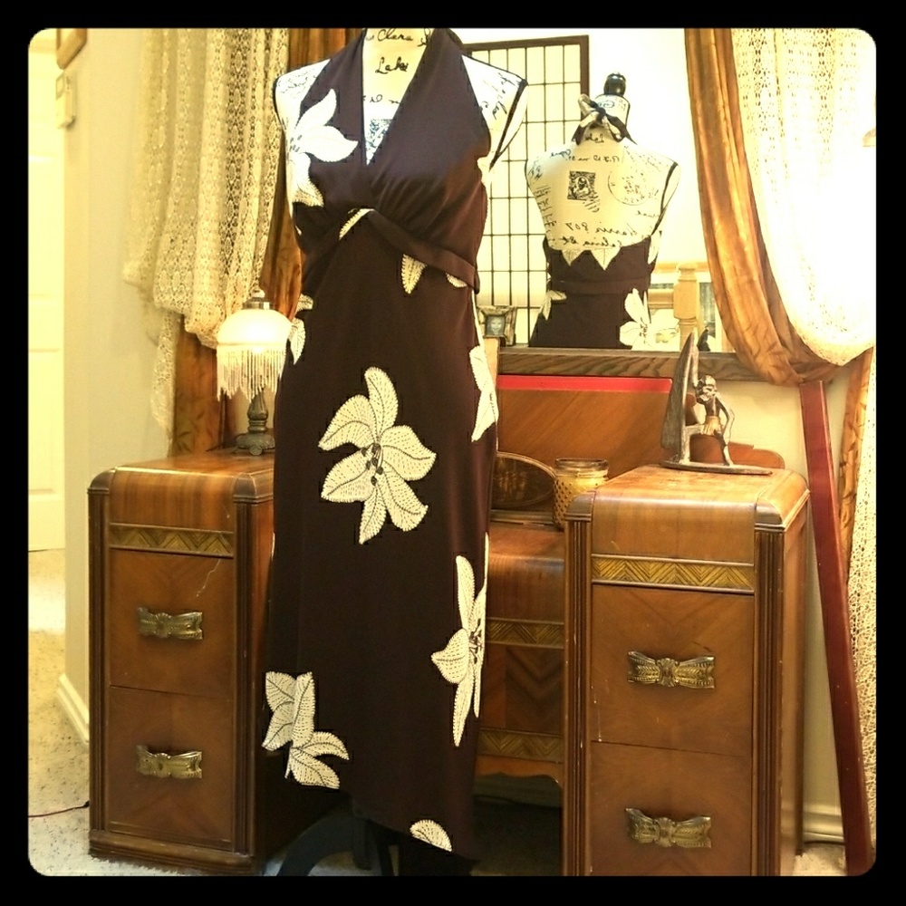 Beautiful Botique Asymmetric Halter Dress