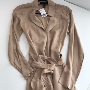 Forever 21 tan Lightweight jacket Sz S BRAND NEW
