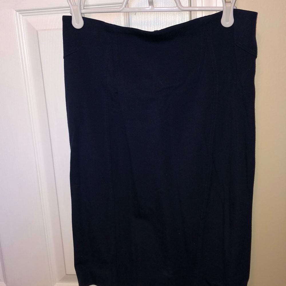 Navy blue ann taylor pencil skirt