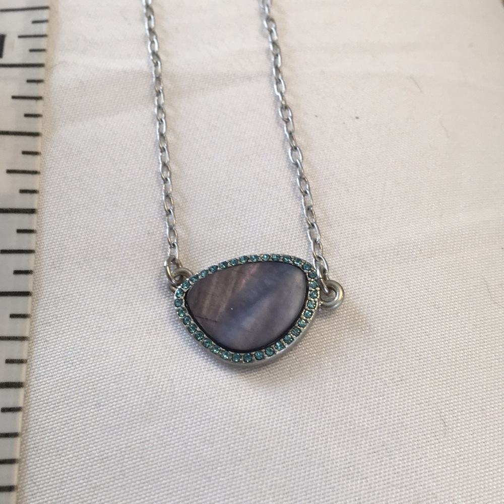 Lia sophia blue MOP necklace