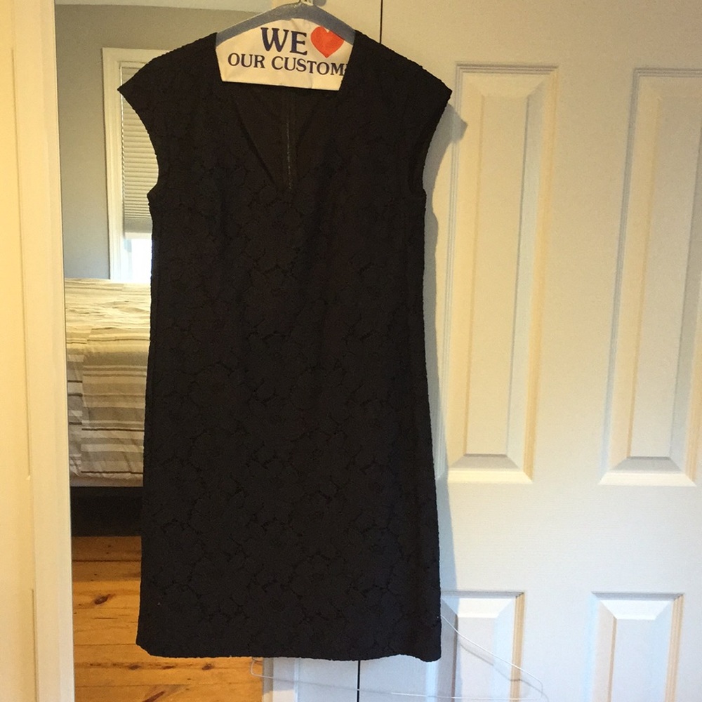 J. Crew black &  navy dress