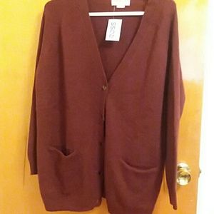 BURGUNDY CARDIGAN | Cavalini