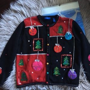 • VTG Ugly Christmas Sweater - Karen Scott Sport •