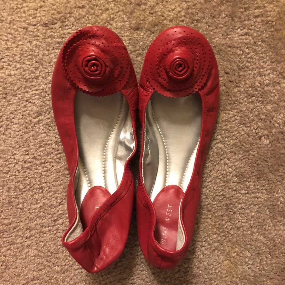 Pink Rose Stretchy Flats