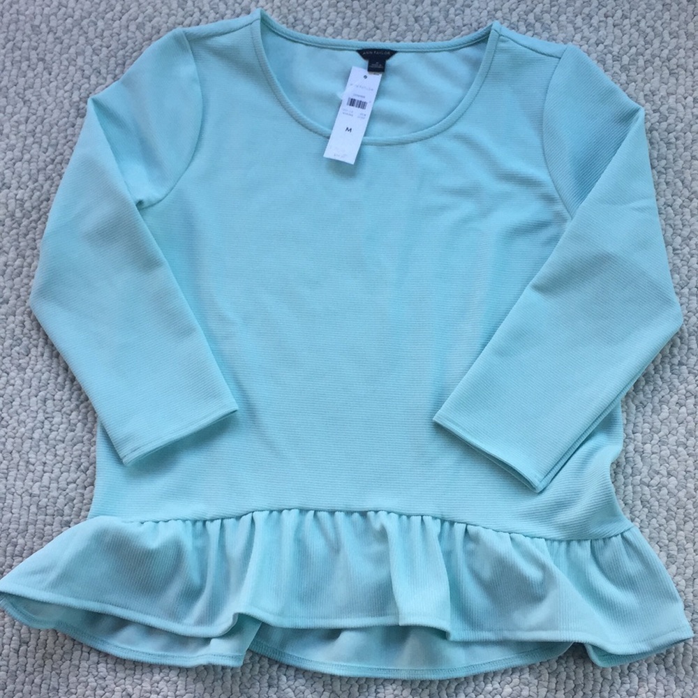 Ann Taylor Ruffle Hem Top