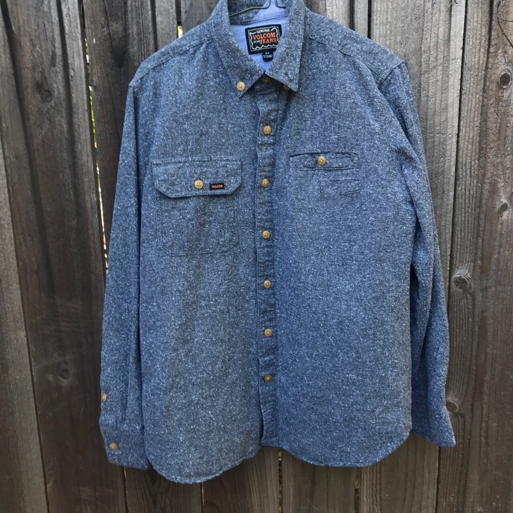 Volcom Long Sleeve Heather Button Down