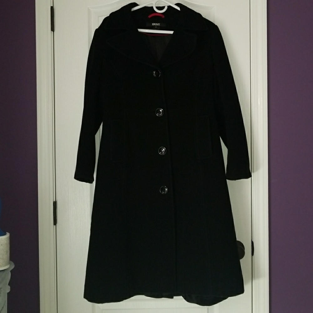 LONG BLACK WINTER COAT