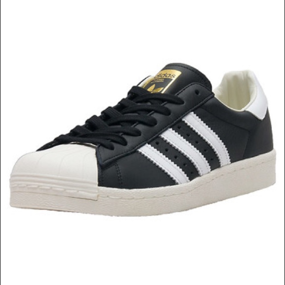 Rare Black and white Adidas superstar boost