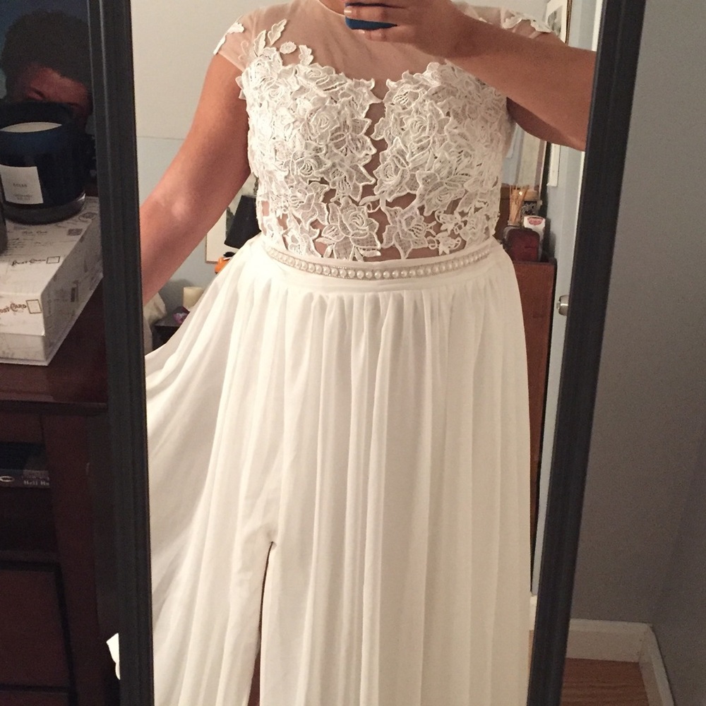 White Formal Gown