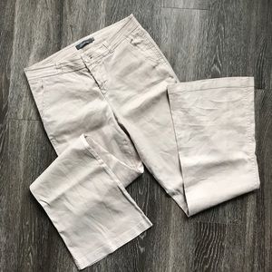 Anthropologie Level 99 Linen Wide Leg Trousers