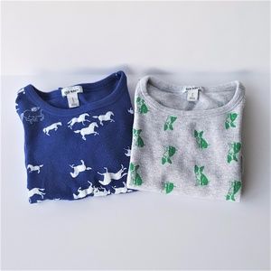 Old Navy Graphic Thermal Tops - Size S (6-7)