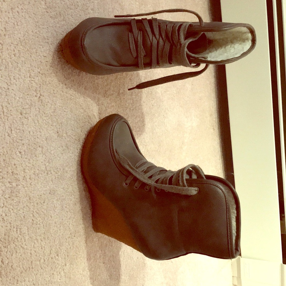 Wedge booties