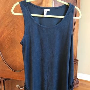 ALYA Suede Tank