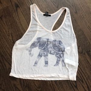 elephant crop top