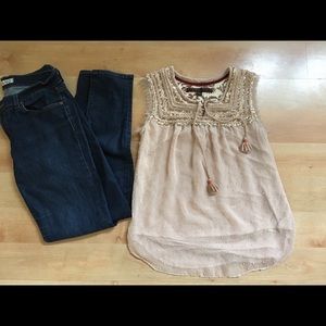 Sleeveless blouse from Anthro XS