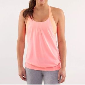 Lululemon Womens sz L Practice Freely Tank Coral