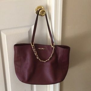 Michael Kors Merlot Leather Shoulder Handbag