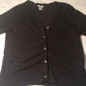 Three quarter length sleeve cardigan