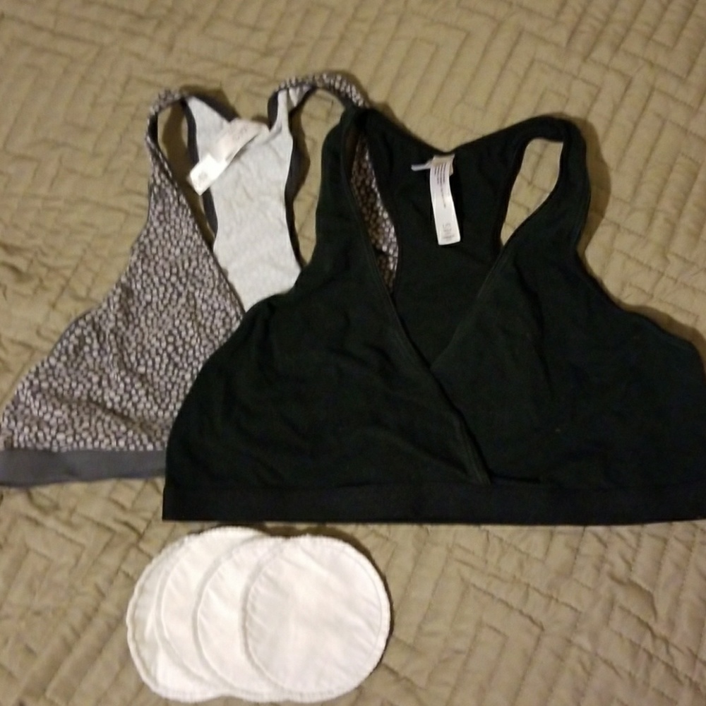 Nursing sports bras