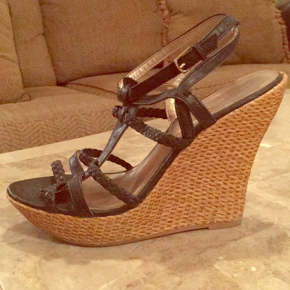 Charlotte Russe 5 inch Black Wedges