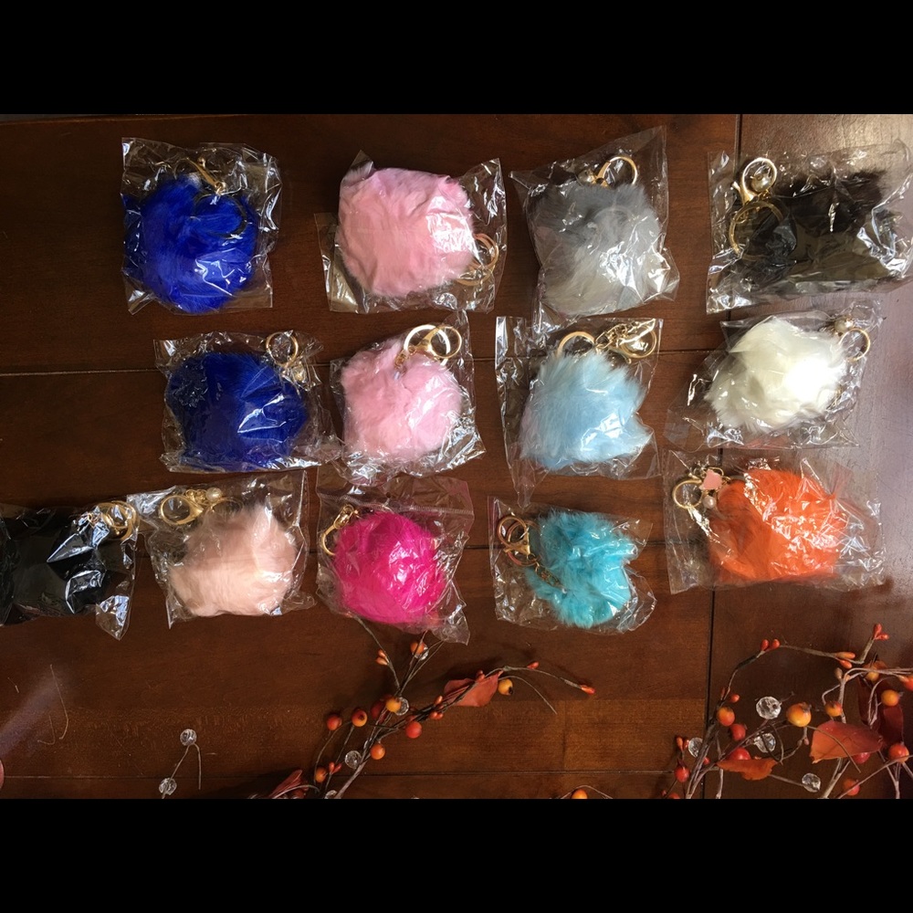 Pom Pom key chains