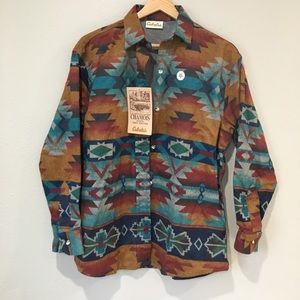 NWT Tribal Navajo Flannel Shirt
