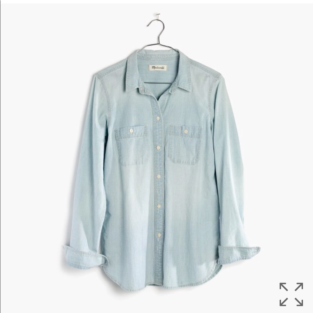 Slim ex-boyfriend shirt in chambray