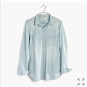 Slim ex-boyfriend shirt in chambray