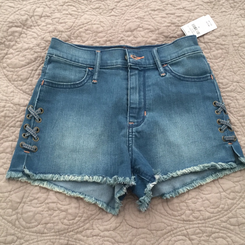 Hollister High Rise Denim Short-Shorts