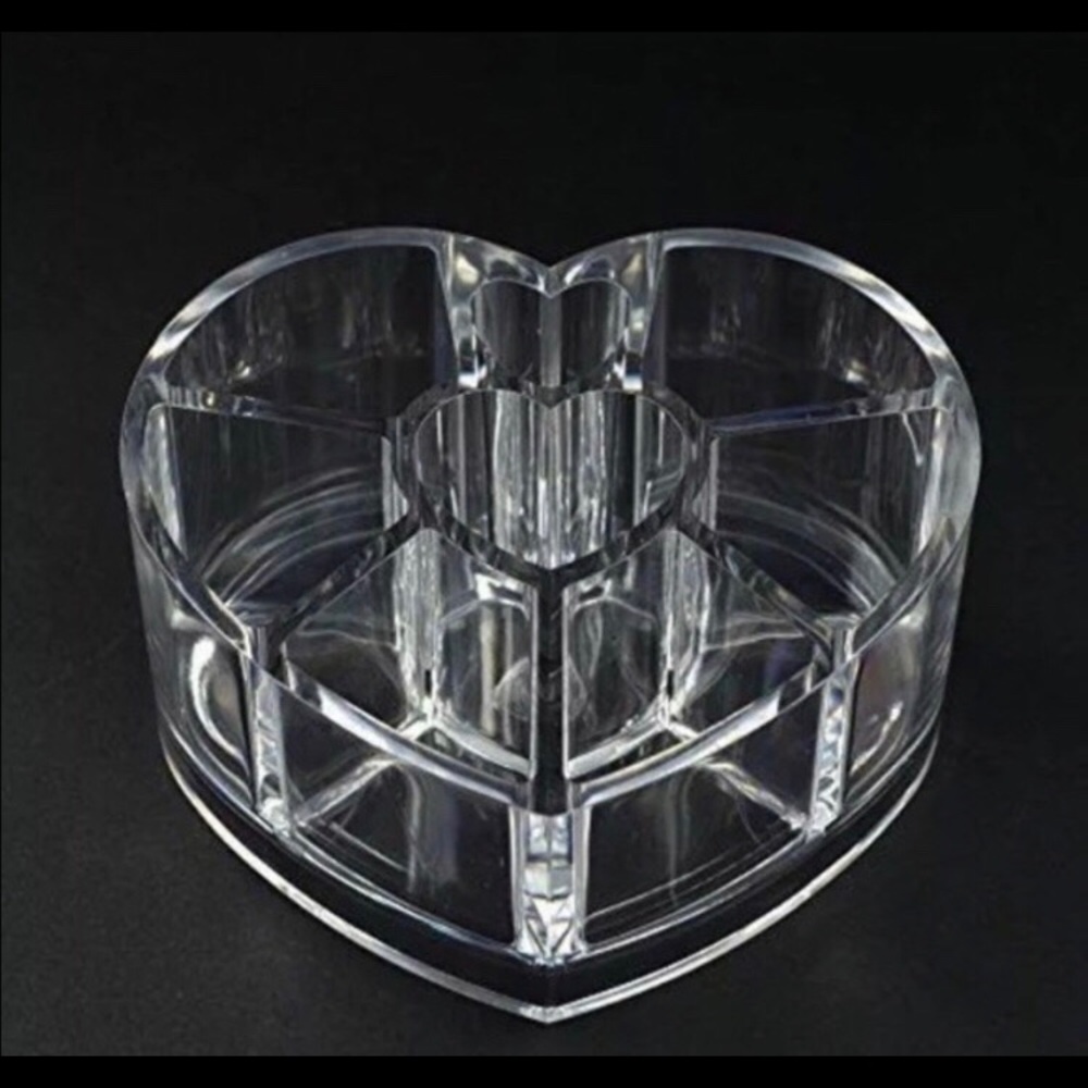 Heart shaped make up brush and lip stick holder