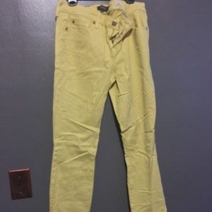 Yellow Level 99 skinny jeans