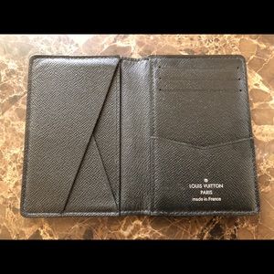 Ardoise Men's Louis Vuitton leather wallet