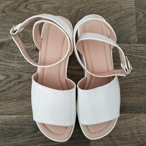 Zara white sandals